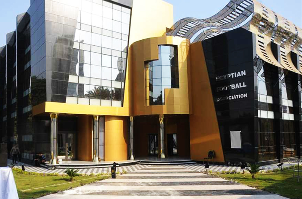 Egyptian Football Association headquarters in Cairo — the EFA announced the FIFA suspensions of Hossam Hassan, Ibrahim Hassan and Mostafa Zico and requested the detailed grounds to assess an appeal