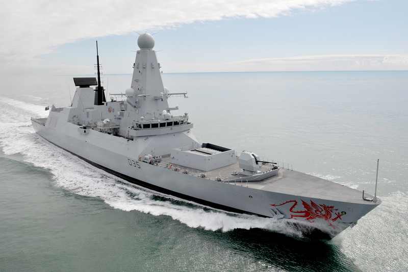 Royal Navy Type 45 destroyer HMS Dragon illustrating the Teddy Young Royal Navy spy allegations
