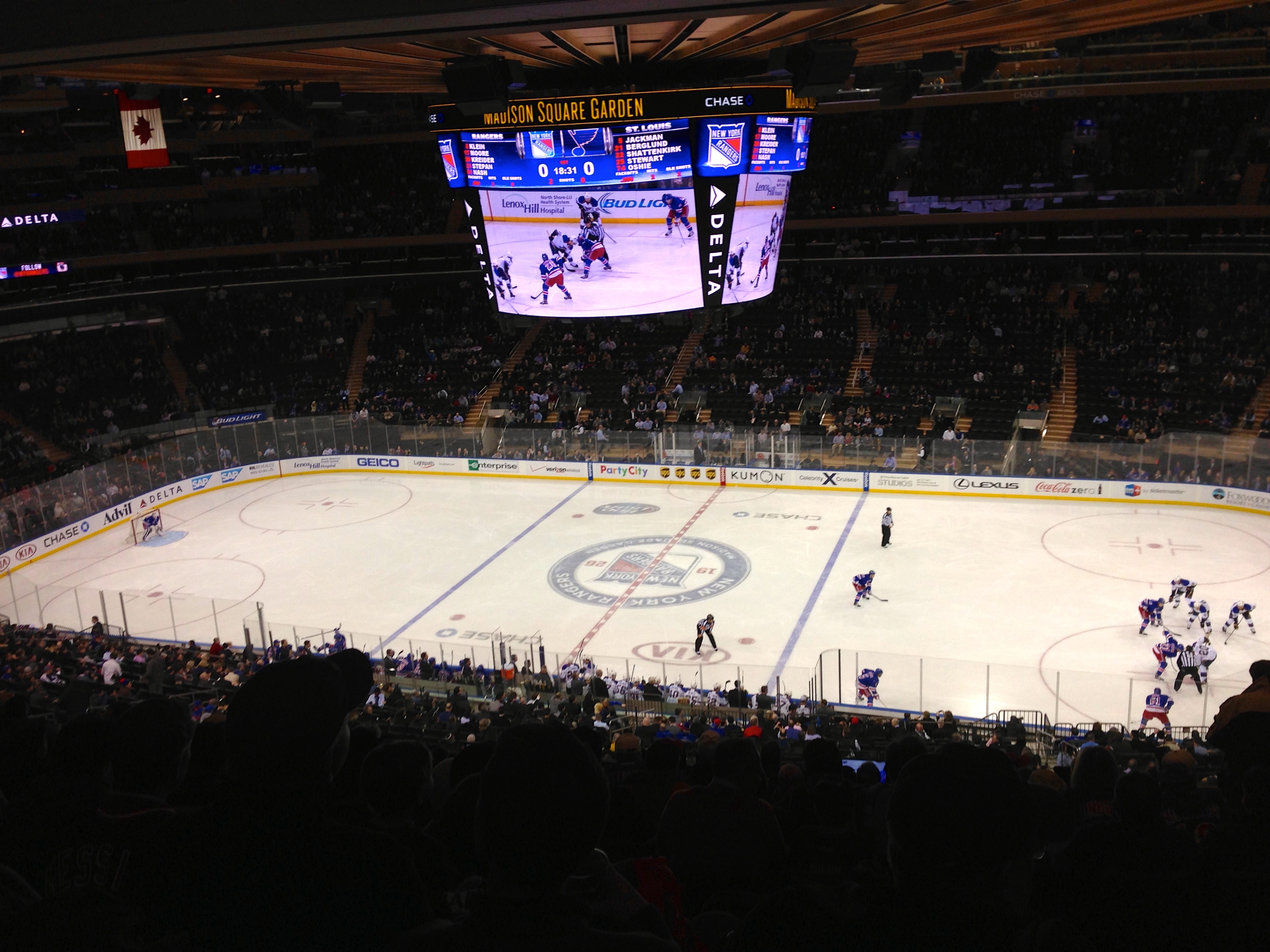 Ron Duguay Rangers obituary — Madison Square Garden during a Rangers game against St Louis in 2014
