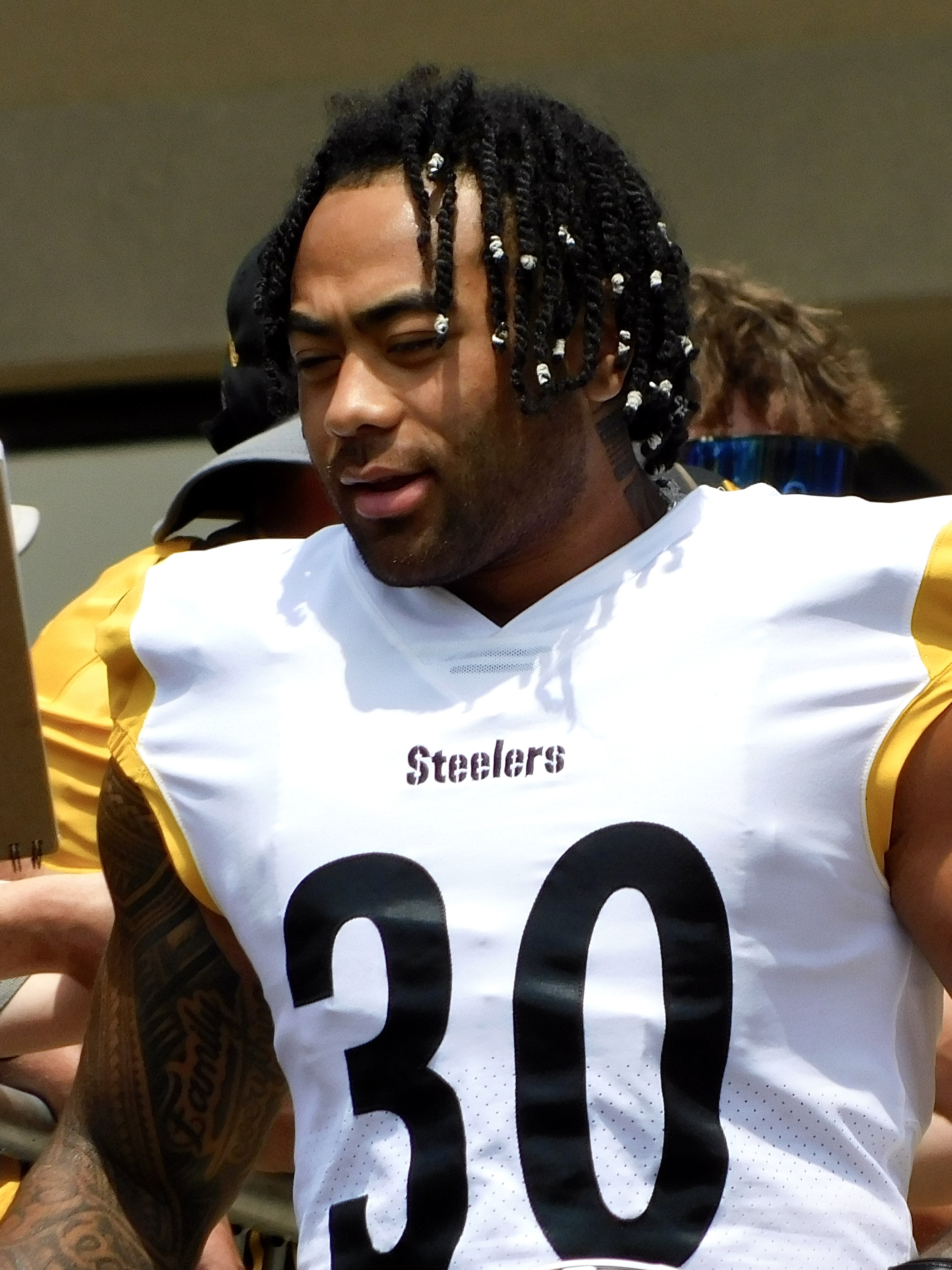 Jaylen Warren of the Pittsburgh Steelers, who rushed for 101 yards in the Steelers Saints Paris game