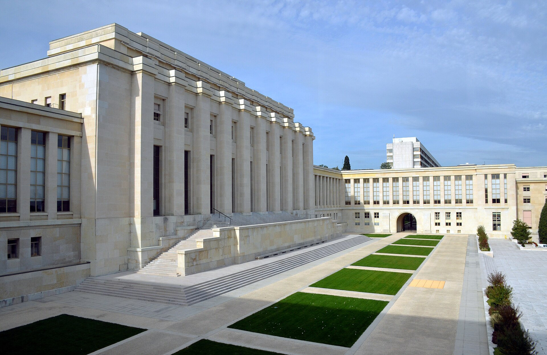 Palais des Nations in Geneva, where the Sudan Geneva talks ceasefire meeting was held