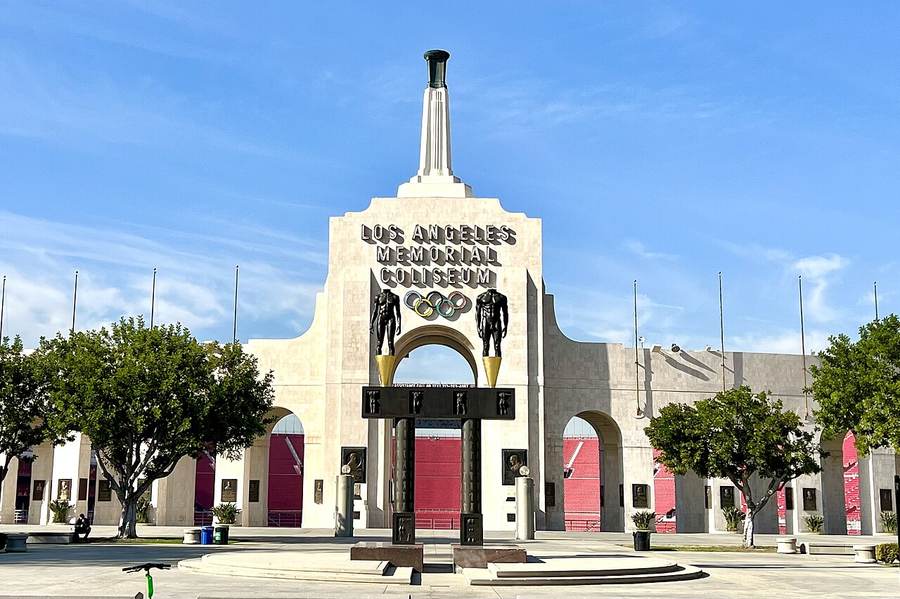 Los Angeles Memorial Coliseum, where Fire Lincoln Riley chants rose during USC's 25-21 win over Washington