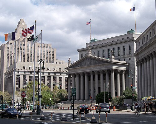 New York County Supreme Court buildings at Foley Square in a file photograph