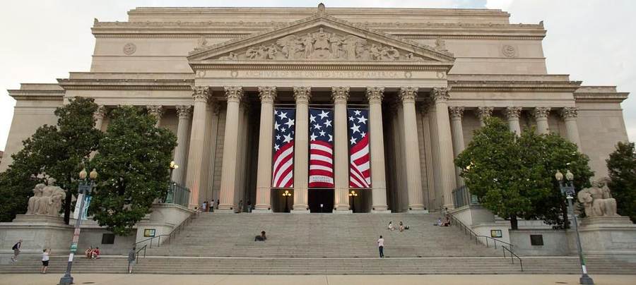 National Archives building in Washington, the final venue of the September 2026 Trump Xi state visit