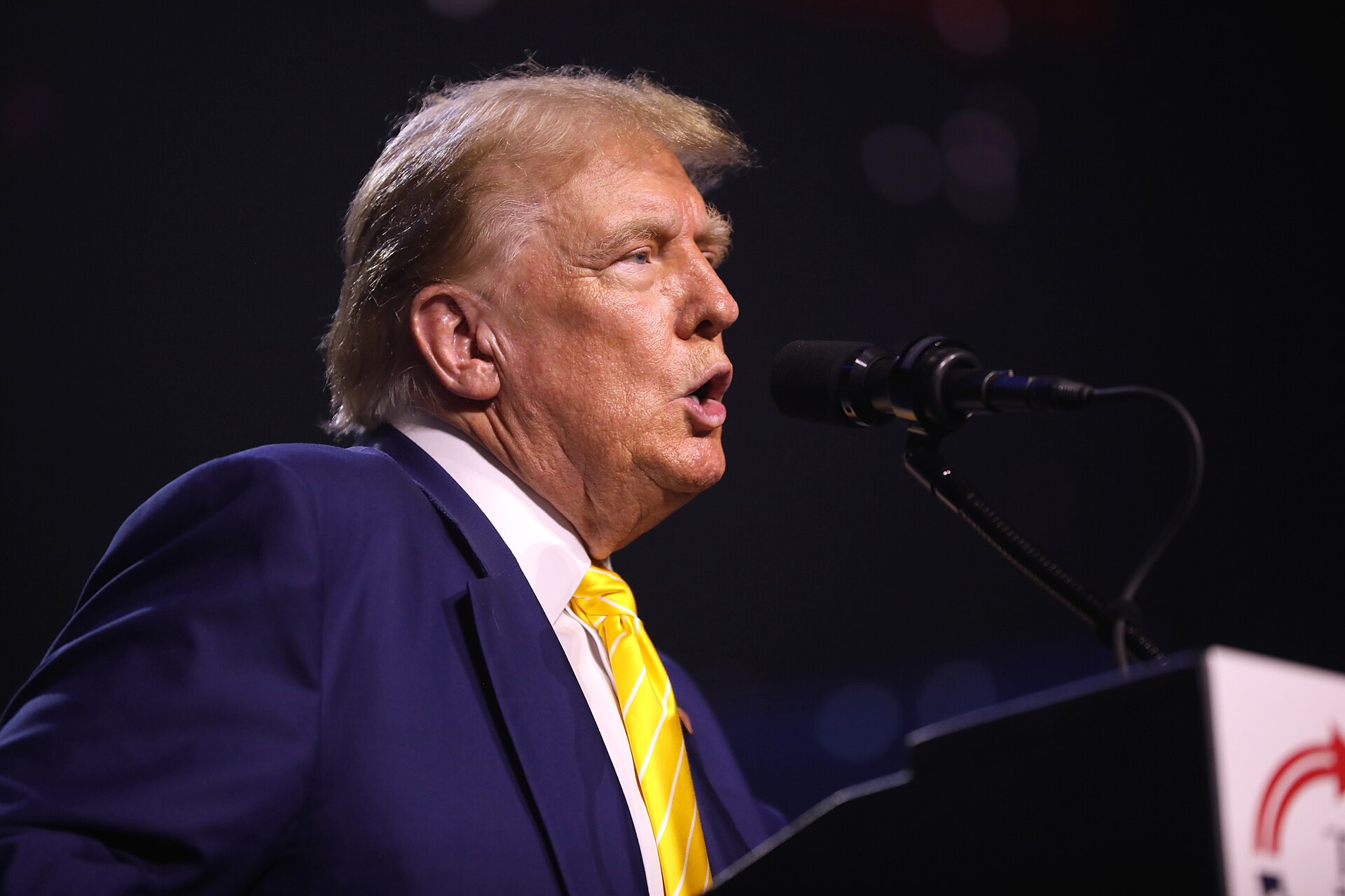 Trump North Carolina rally — Donald Trump speaking at a rally in Phoenix in June 2024