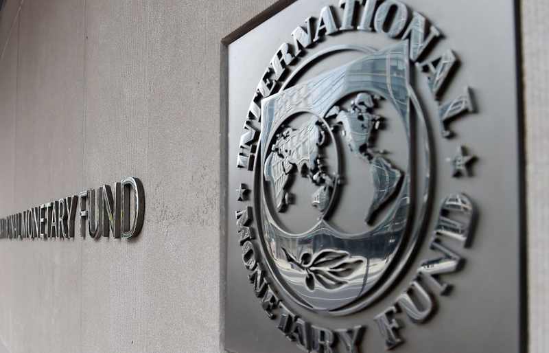 International Monetary Fund emblem at its Washington headquarters