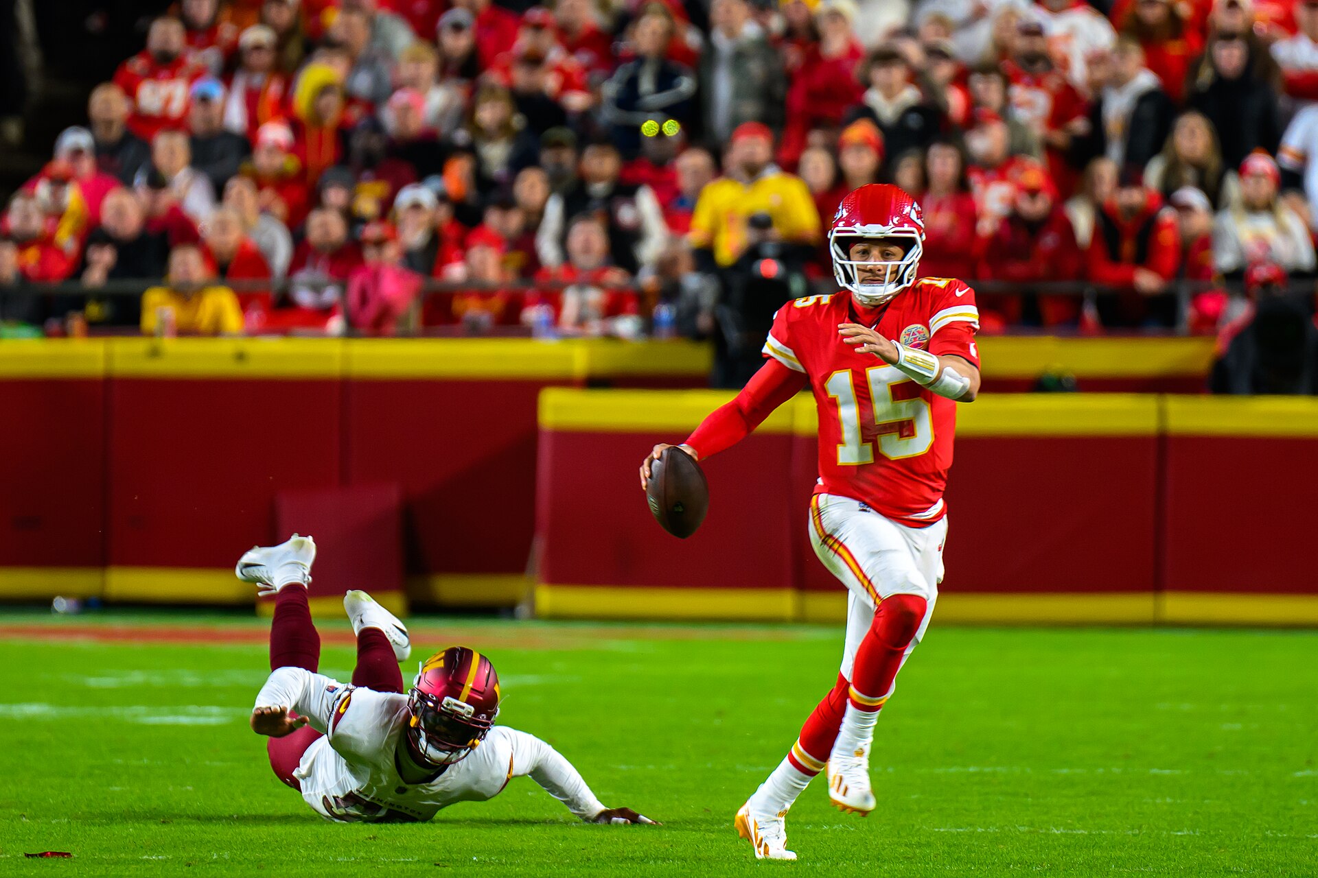 Patrick Mahomes stats today — Mahomes, held to 165 passing yards and no touchdowns in Kansas City's 20-3 loss in Seattle, in a file photo