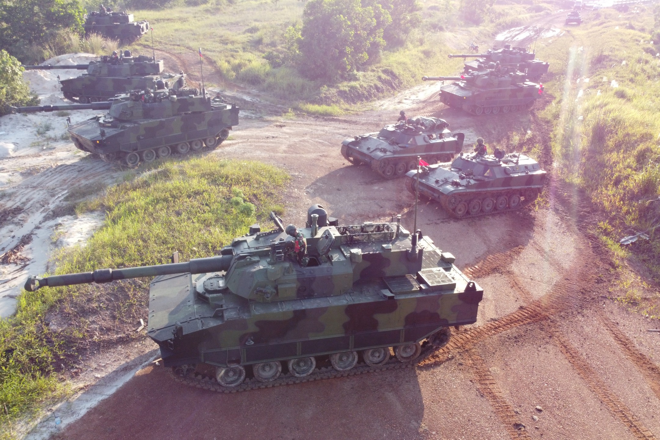 Badr defence pact — Harimau Kaplan MT tanks of the Indonesian Army, the Turkish-Indonesian jointly produced tank