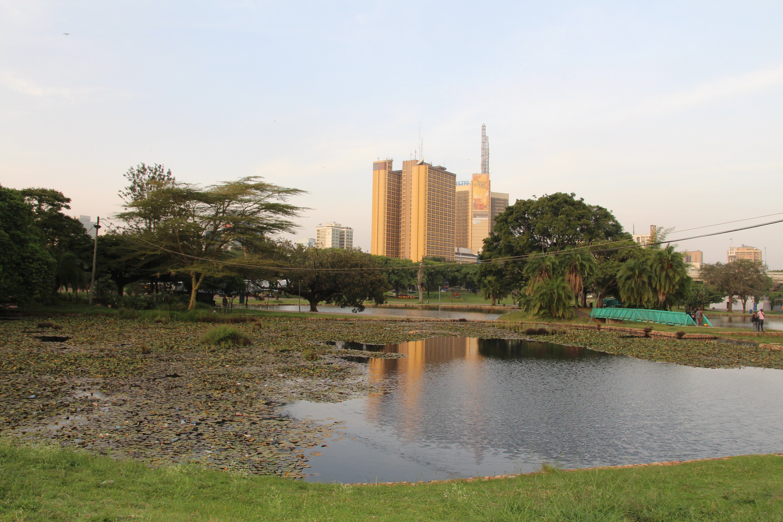Kenya second Ebola death — Nairobi skyline seen from Uhuru Park, the capital where the patient died in isolation