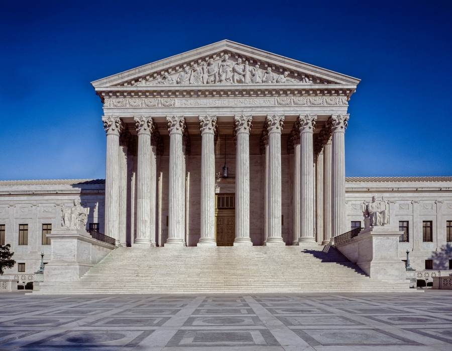 U.S. Supreme Court building in Washington, D.C., where the justices will decide the Trump administration's emergency bid on transgender inmate healthcare