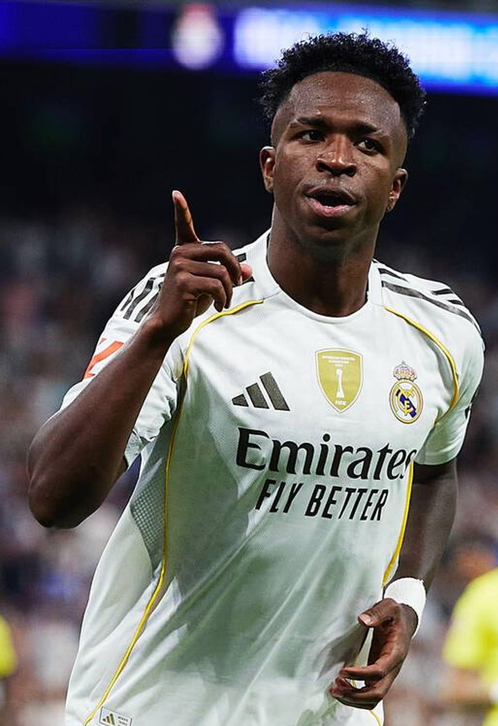 Vinicius Junior in 2025 — the player whose case created the Vini Jr law behind the Neymar red card
