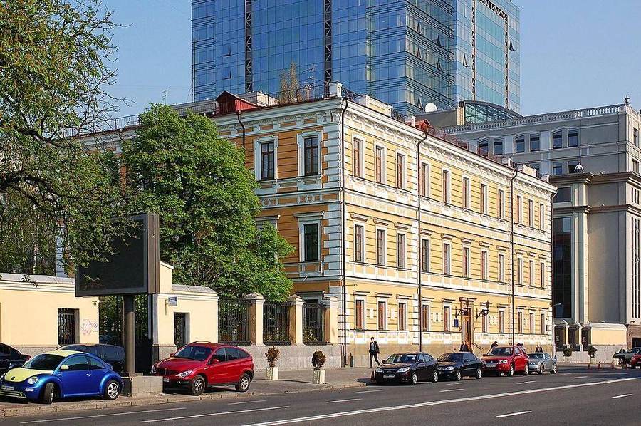 The National Academy of Sciences of Ukraine building at 54 Volodymyrska Street in central Kyiv, struck by a Russian drone on September 28, 2026