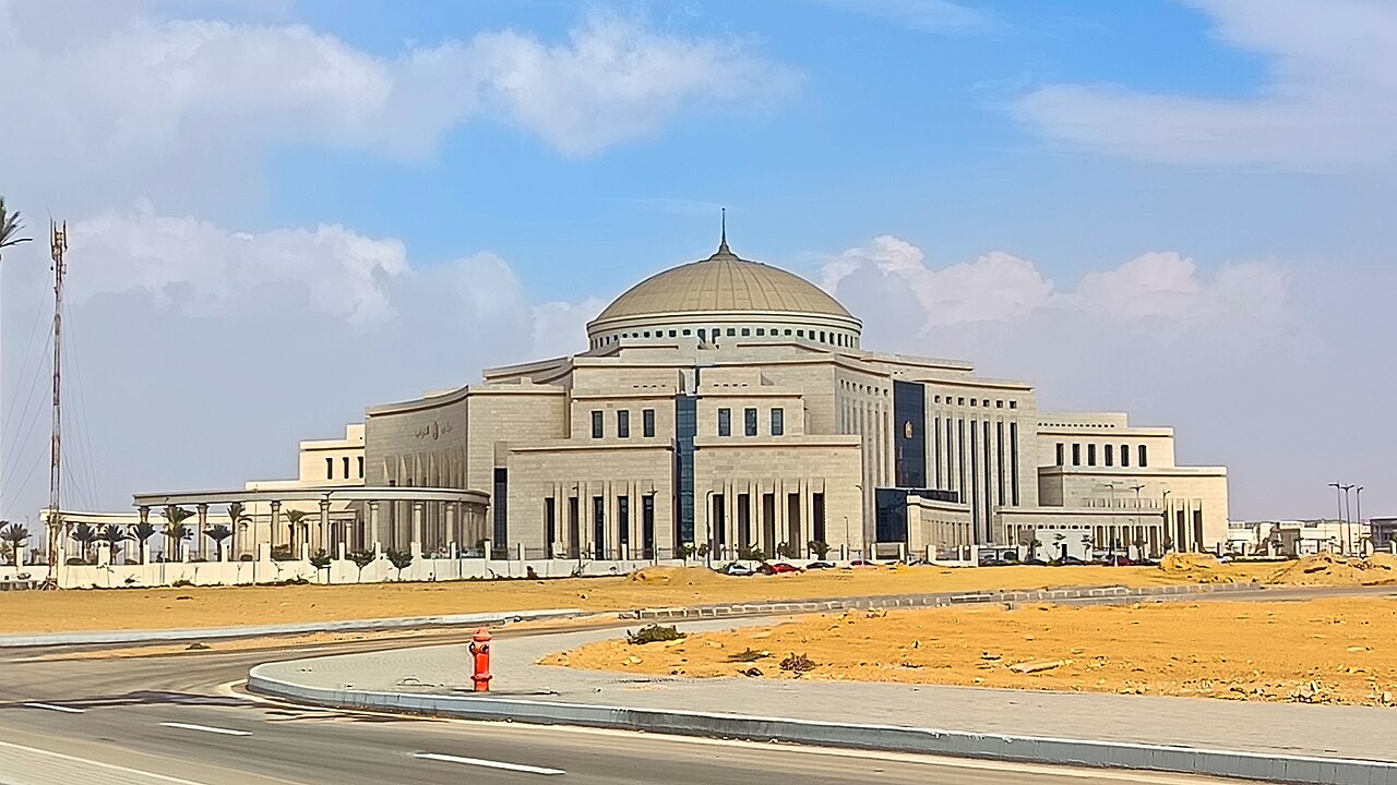 Egypt parliament Saudi Arabia vote venue, the House of Representatives building in the New Administrative Capital