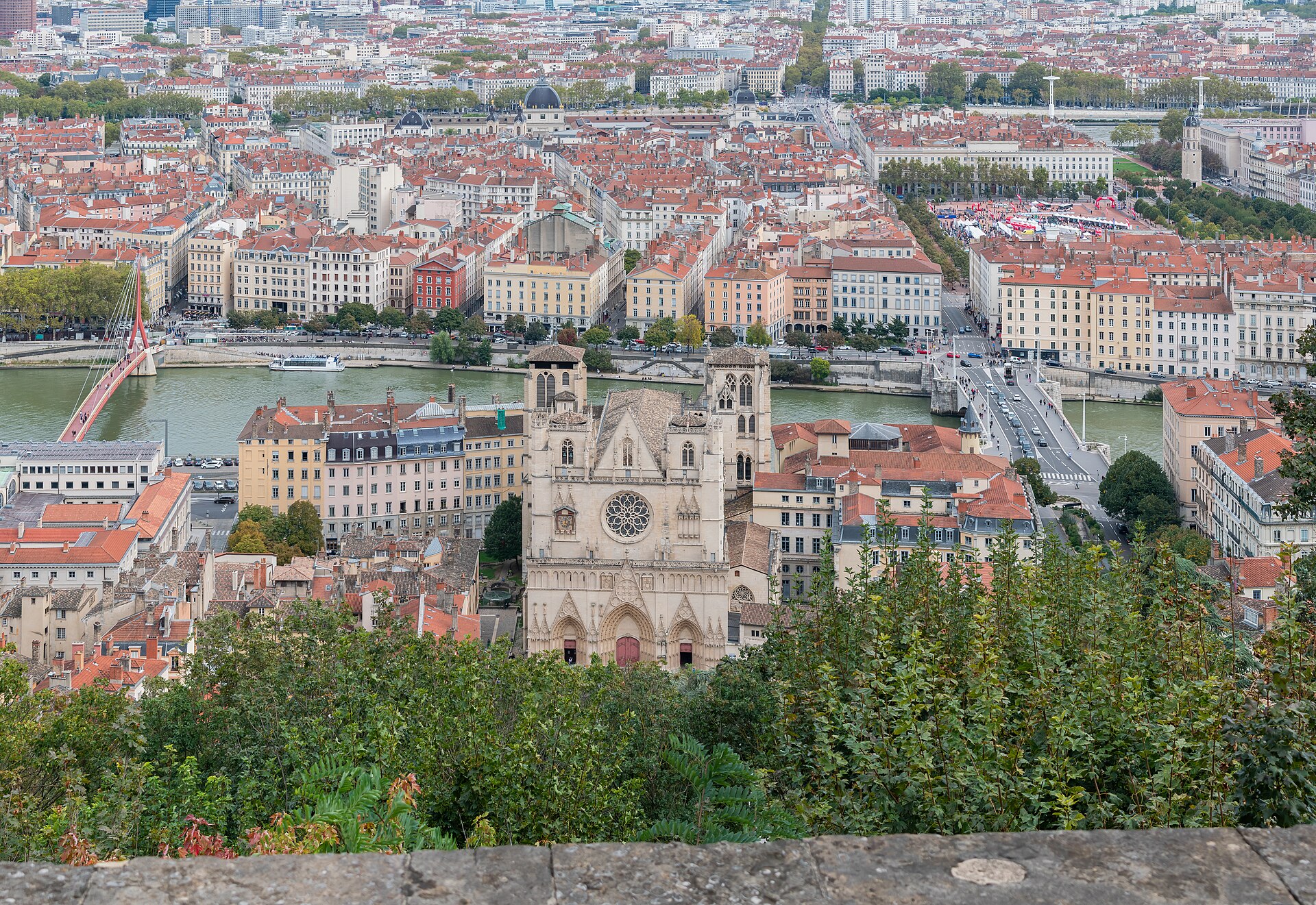View over Lyon in eastern France, where the first human Shamonda virus patient was treated and died
