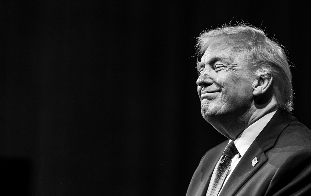 Donald Trump, whose Truth Social post confused Brazil's 2026 presidential election with India