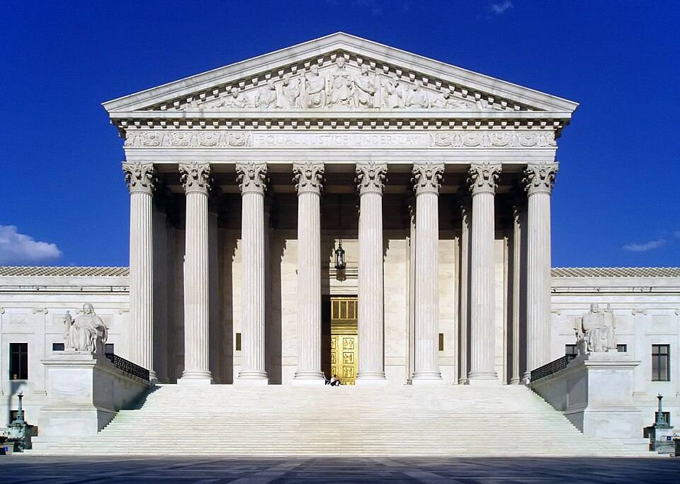 West facade of the U.S. Supreme Court, which revived expanded SAVE citizenship checks before the 2026 midterms
