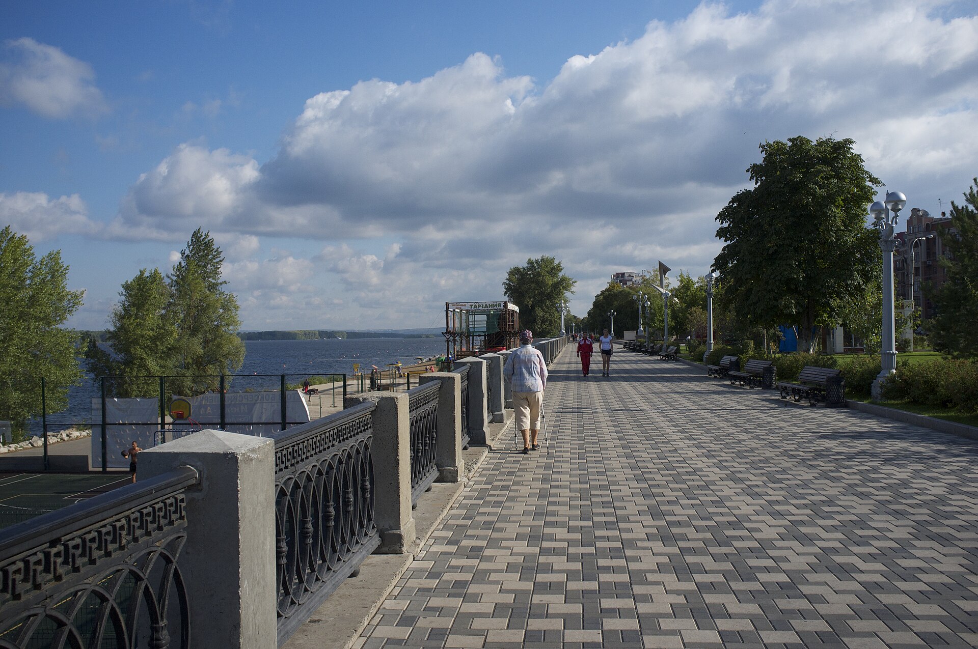 The Volga river embankment promenade in Samara, the regional capital of Russia's Samara region (file photo)