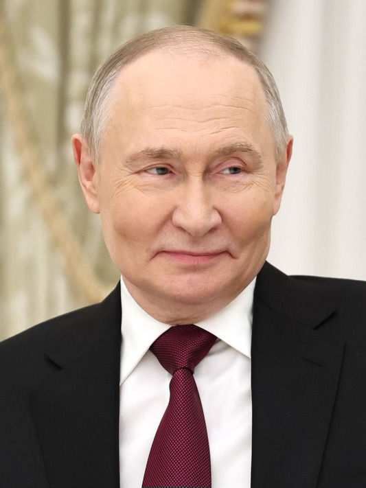 Vladimir Putin at a Kremlin meeting with U.S. envoy Steve Witkoff as negotiations stalled and Russia defence spending 2027 rose