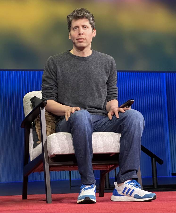 OpenAI CEO Sam Altman speaking at TED — OpenAI has scrapped the October release of its GPT-6.1 Astra AI model over safety concerns
