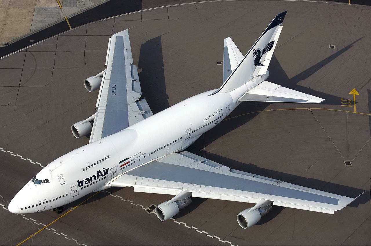 Iran Air Boeing 747SP representing the Iranian civilian fleet affected as Iraq suspends Iranian flights