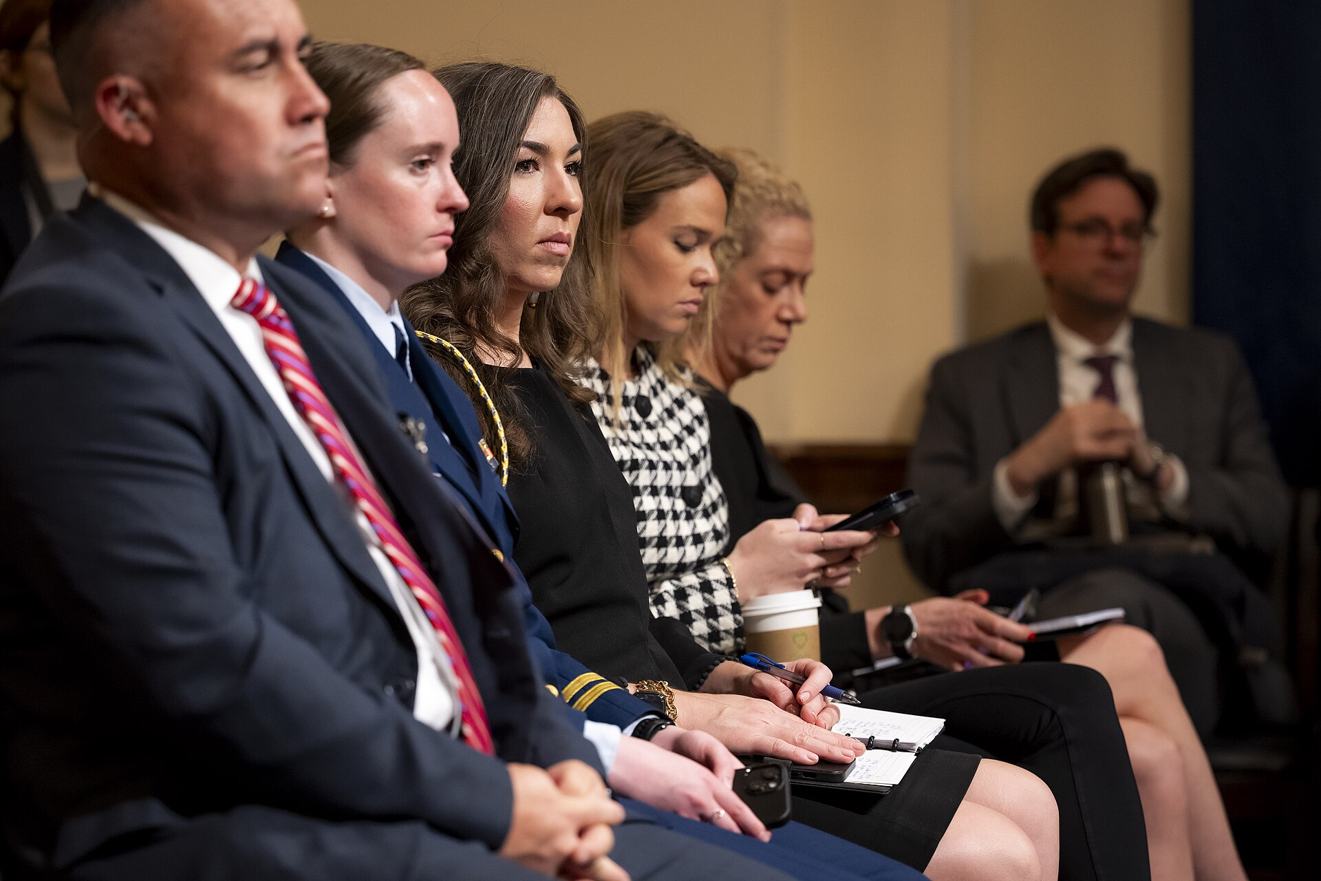 Officials and staff in the hearing room during a House Homeland Security Committee hearing on the DHS budget — congressional scrutiny preceded the Corey Lewandowski DOJ investigation