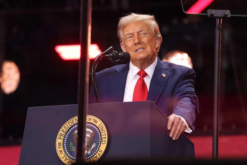 President Donald Trump speaking as his administration announces Trump $90 seniors checks October 2026