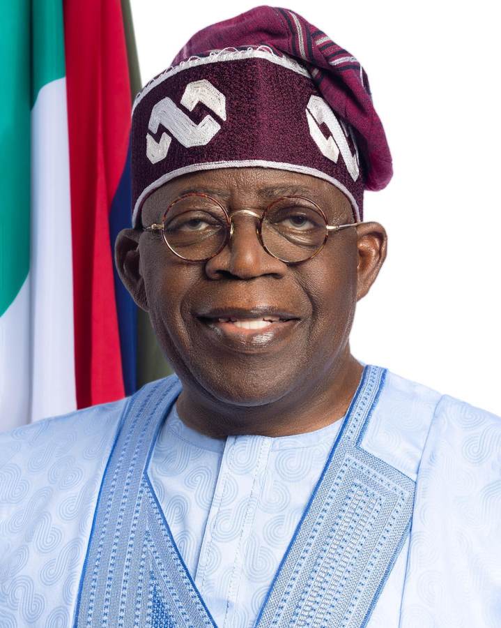 Official portrait of Nigerian President Bola Ahmed Tinubu, who delivered the Nigeria independence day 2026 address