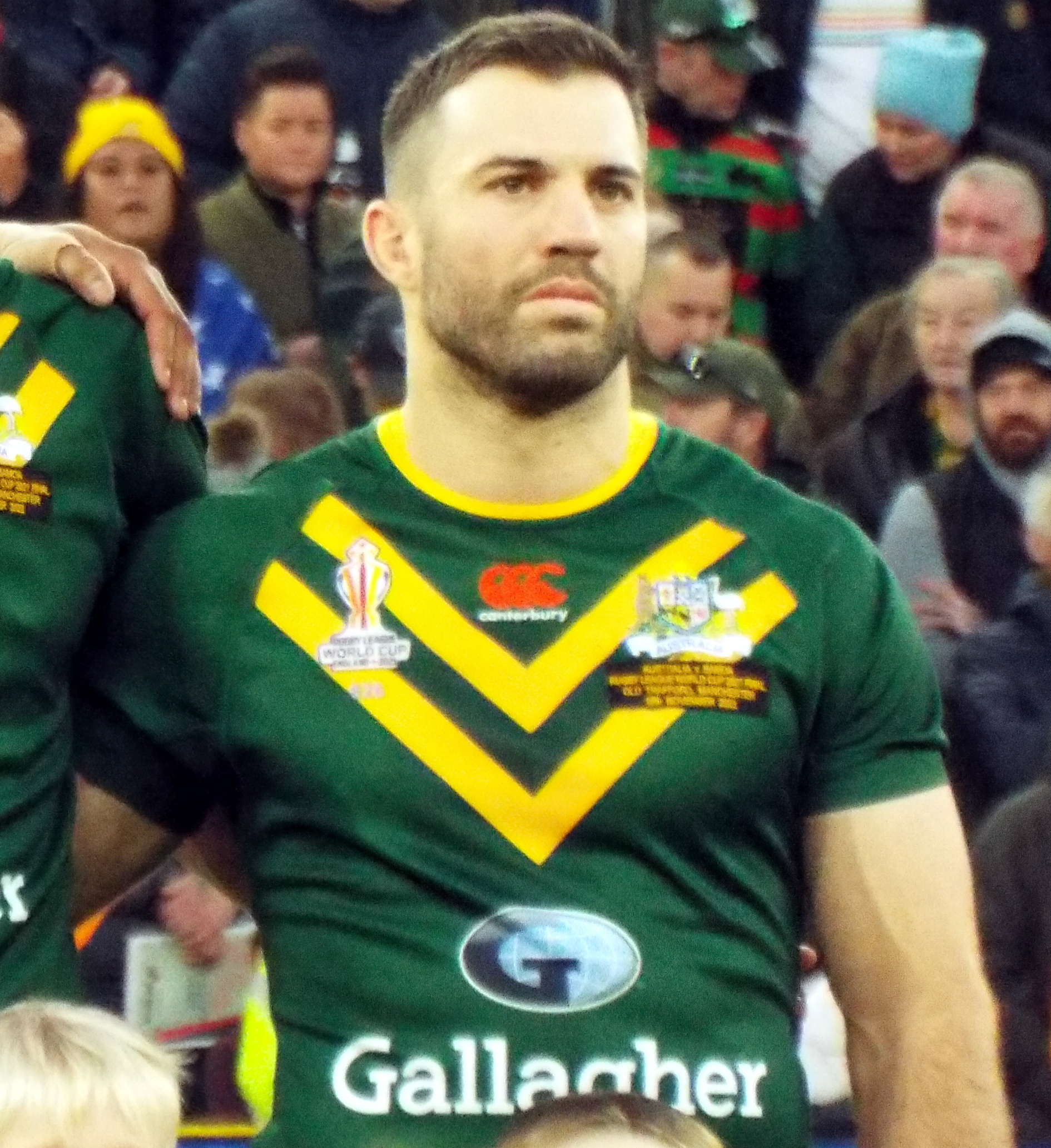 James Tedesco in the Australia Kangaroos jersey, the captain who inspired the Australia vs Fiji rugby league comeback