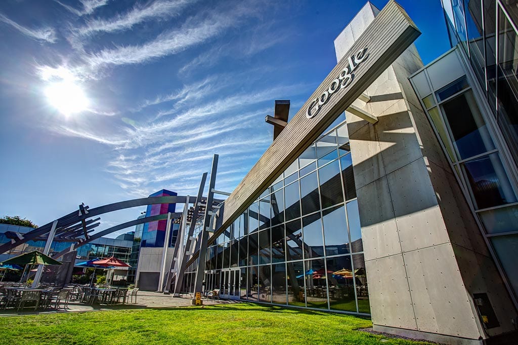 Googleplex headquarters in Mountain View as Google prepares its first Project Suncatcher TPU test in orbit