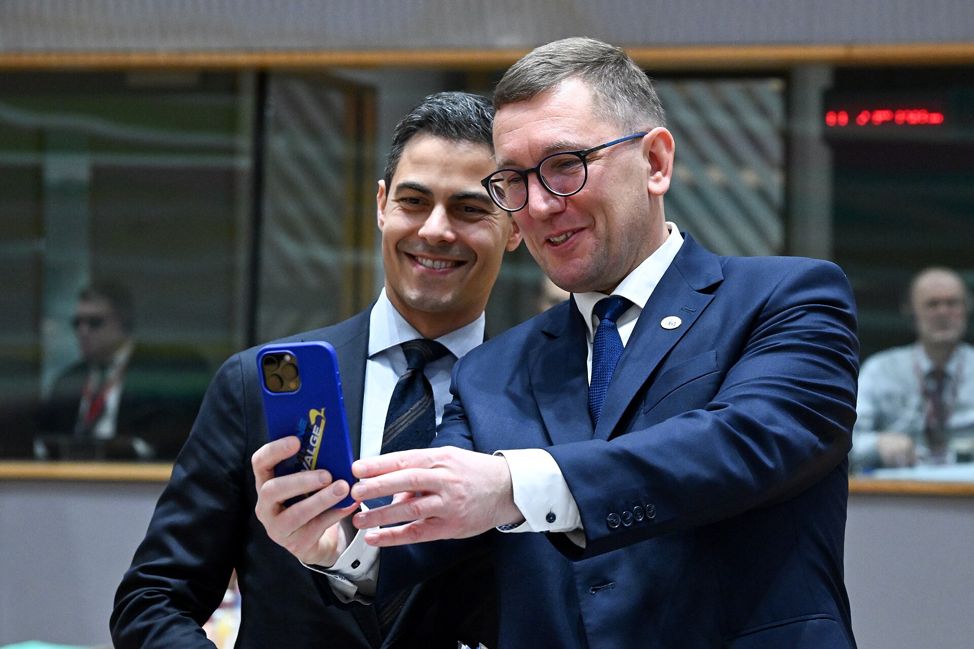 Officials at a European Council meeting in Brussels in March 2026 — EU summit Brussels China exports energy and trade-defence discussions