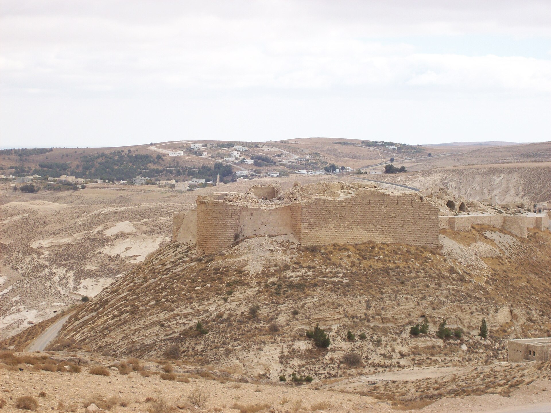 Kerak Castle in Karak, Jordan, near the town where the Jordan church shooting killed seven mourners at a funeral