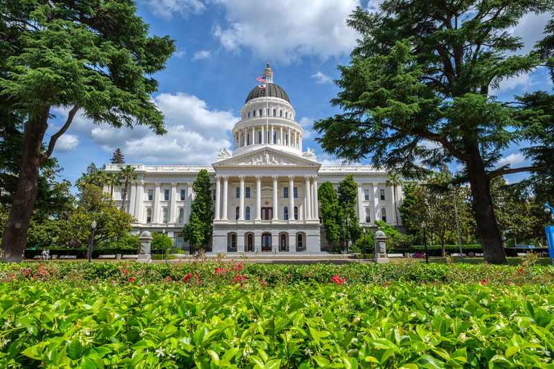 California State Capitol after Newsom signed AB 2760 banning shock gloves