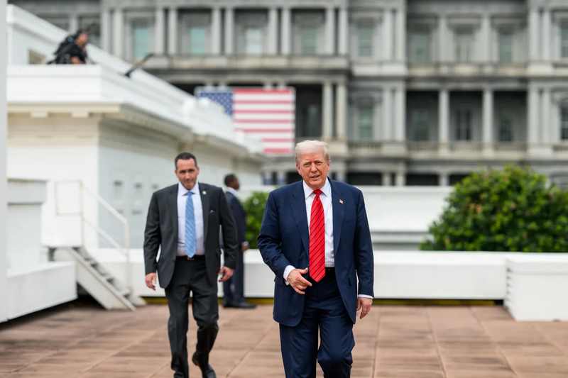 President Donald Trump at the White House as he backs the Nidal Hasan firing squad execution