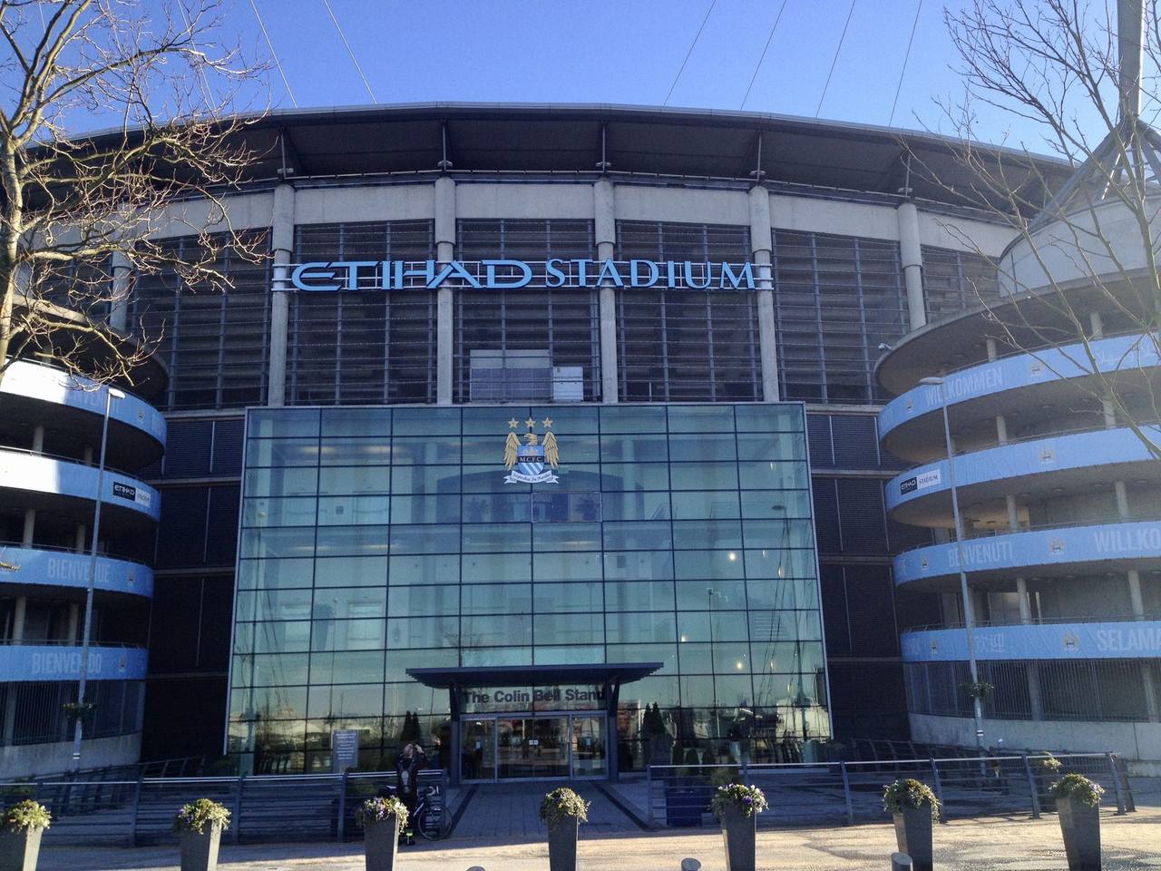 Etihad Stadium, Manchester City's home ground, after the club was found guilty of breaching Premier League financial rules
