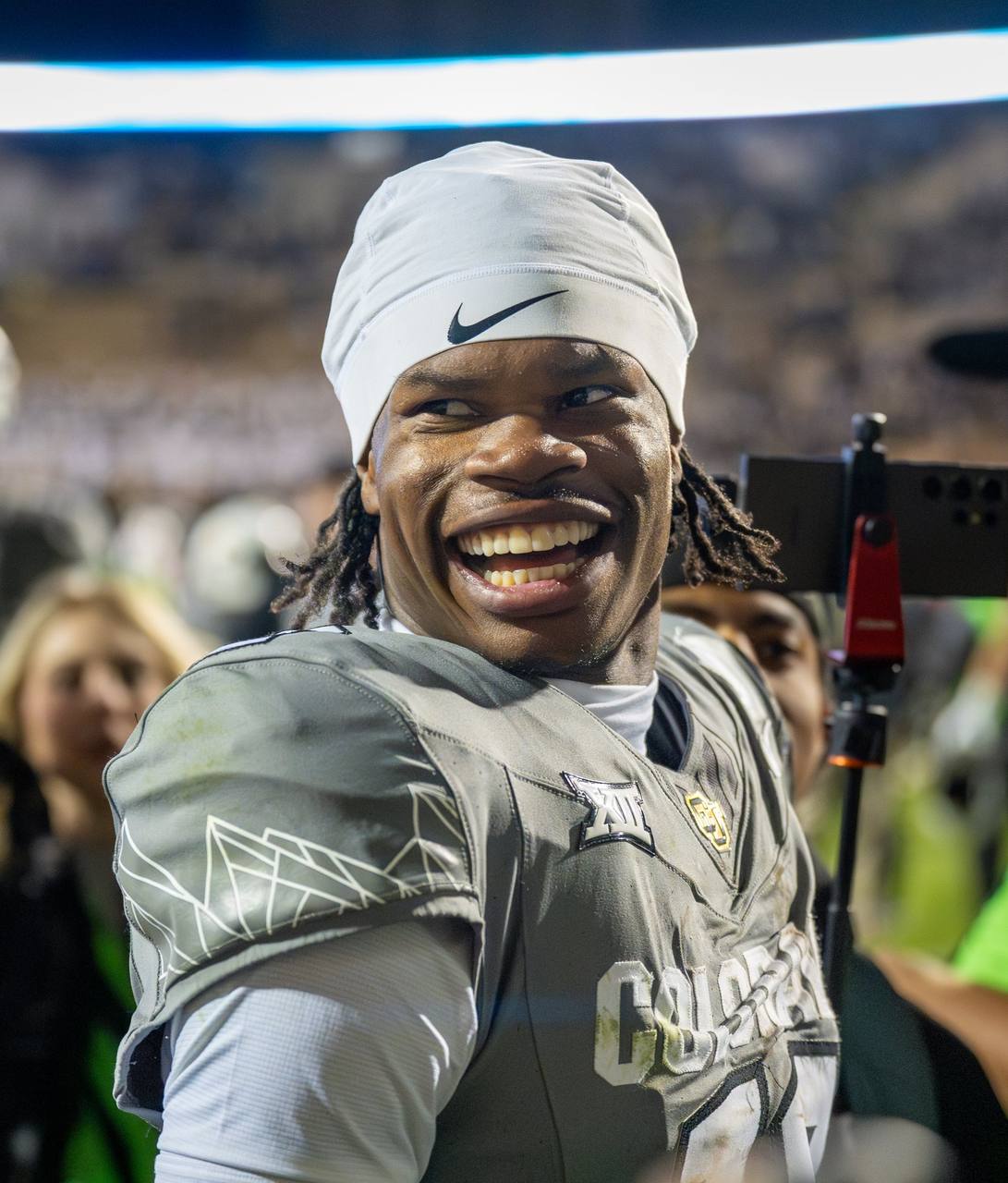 Travis Hunter, whose first NFL interception highlighted the Jaguars' 35-6 win over the Patriots on September 27, 2026.