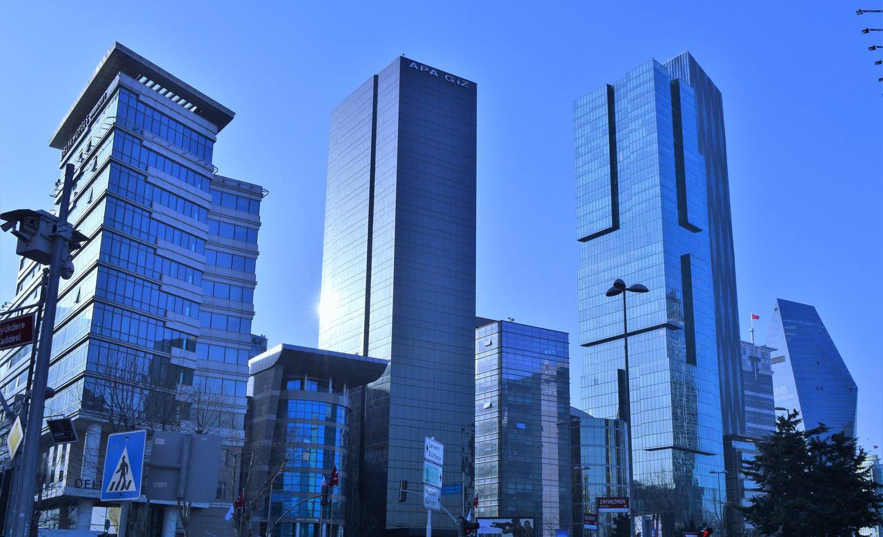 Levent financial district in Istanbul as Turkey AK Party deputy chair resigns amid an investment-fund crisis