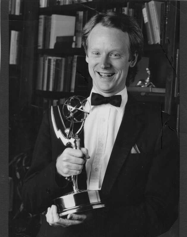 Emmy winner Scott Harper holding an Emmy statuette as the Emmys move to Prime Video