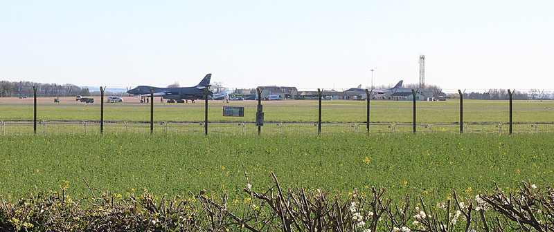 RAF Fairford airfield in Gloucestershire, the US bomber base targeted in the suspected Iran-directed plot