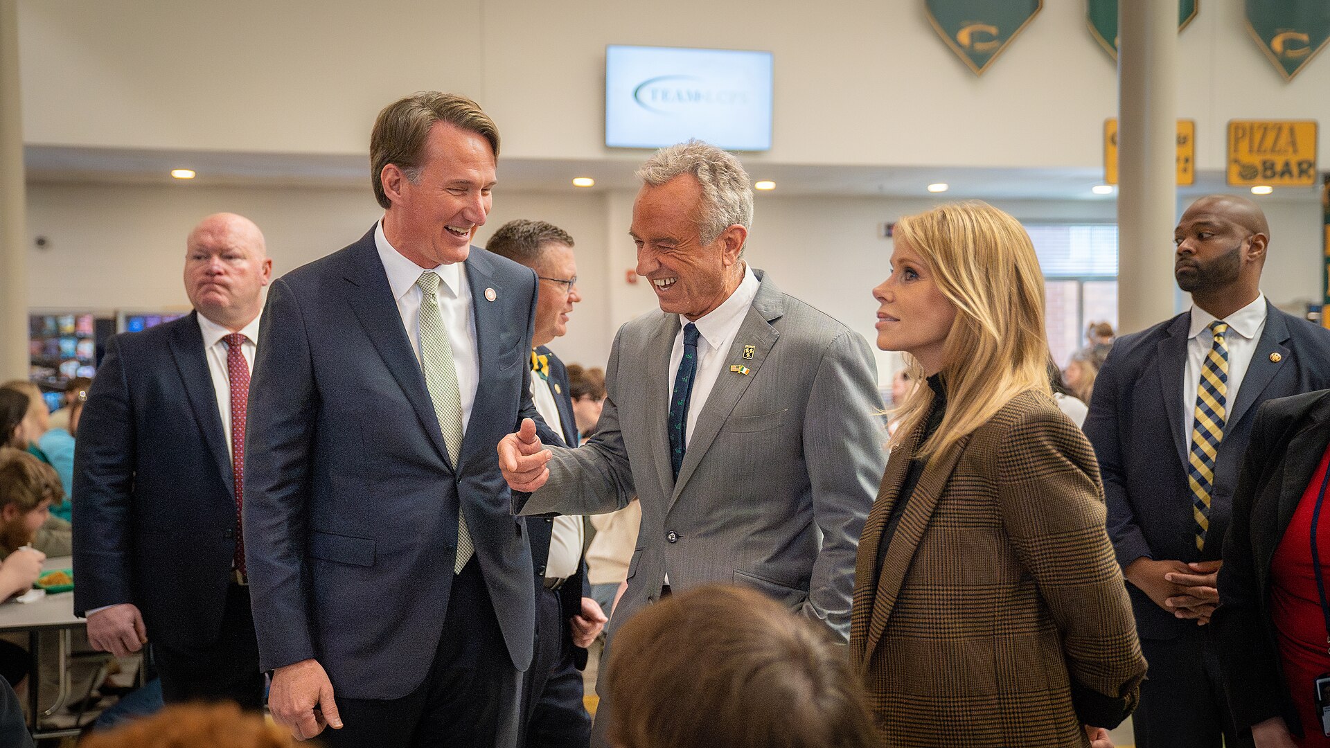 Health Secretary Robert F. Kennedy Jr. visiting Louisa County High School in Virginia in March 2025 during a school nutrition tour