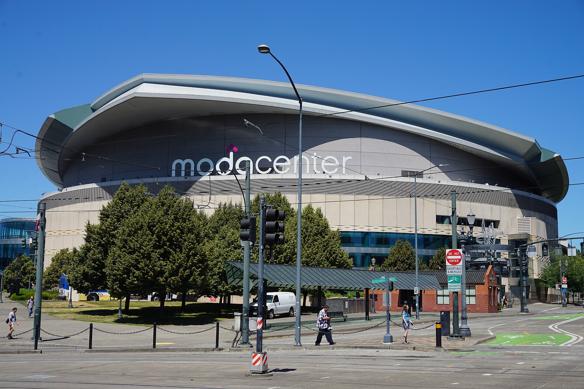 Moda Center in Portland, where the Trail Blazers beat the Suns 124-83 in the season opener