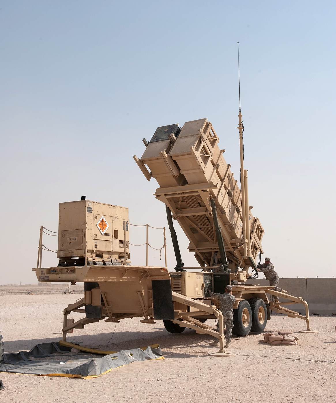 A U.S. Army MIM-104 Patriot missile launcher — Ukraine seeks a license to manufacture Patriot interceptors domestically.