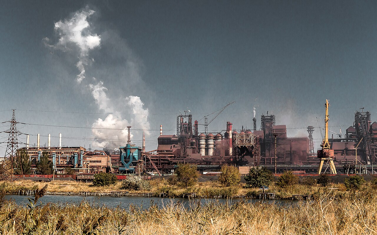 The Azovstal iron and steel works in Mariupol, Ukraine, photographed before the plant was destroyed in the 2022 siege — file photo