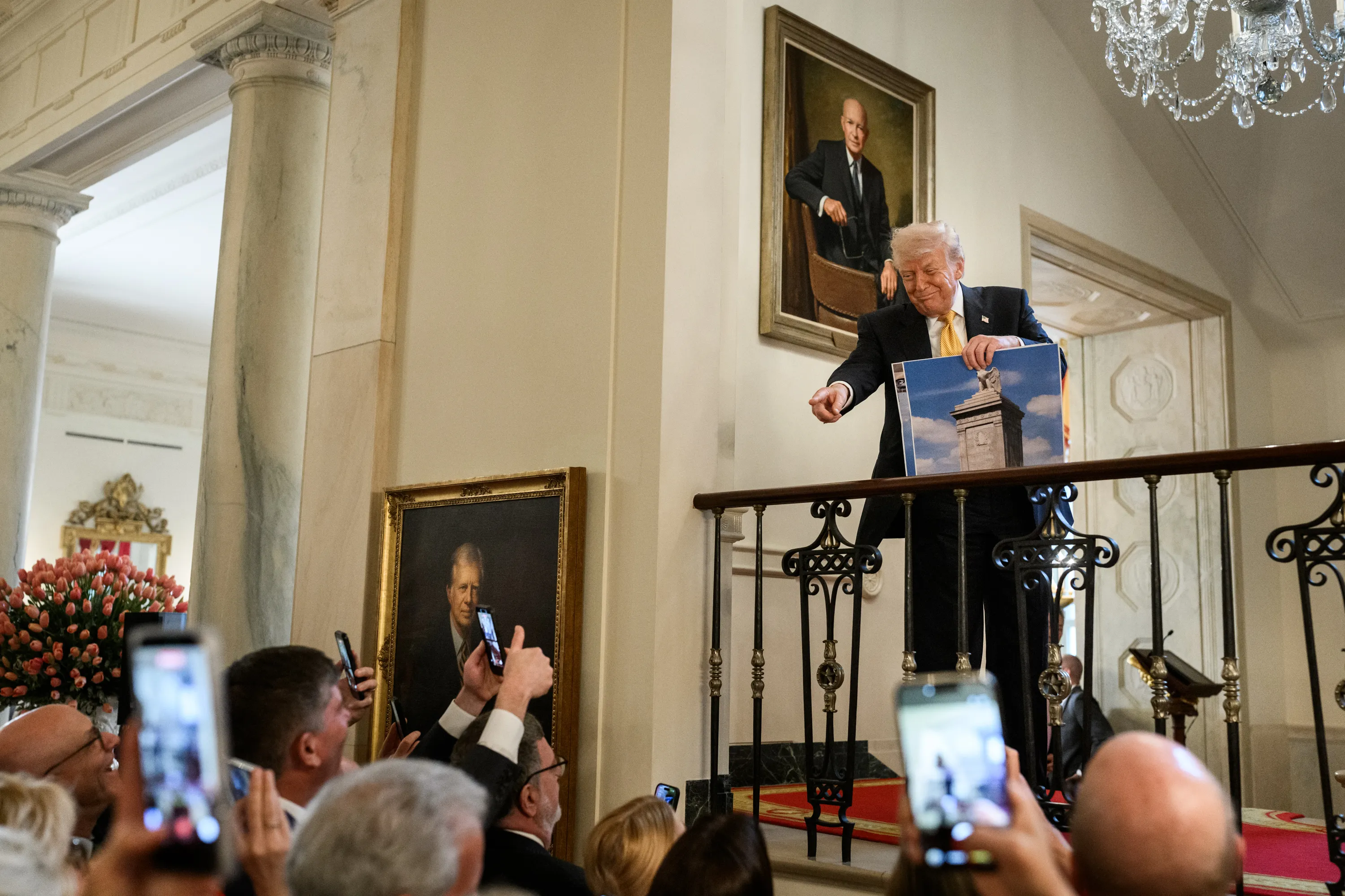 President Donald Trump at an official White House meeting in May 2026