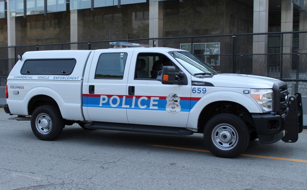 A Columbus Division of Police vehicle — Columbus police are leading the investigation into the Albert Avenue shooting