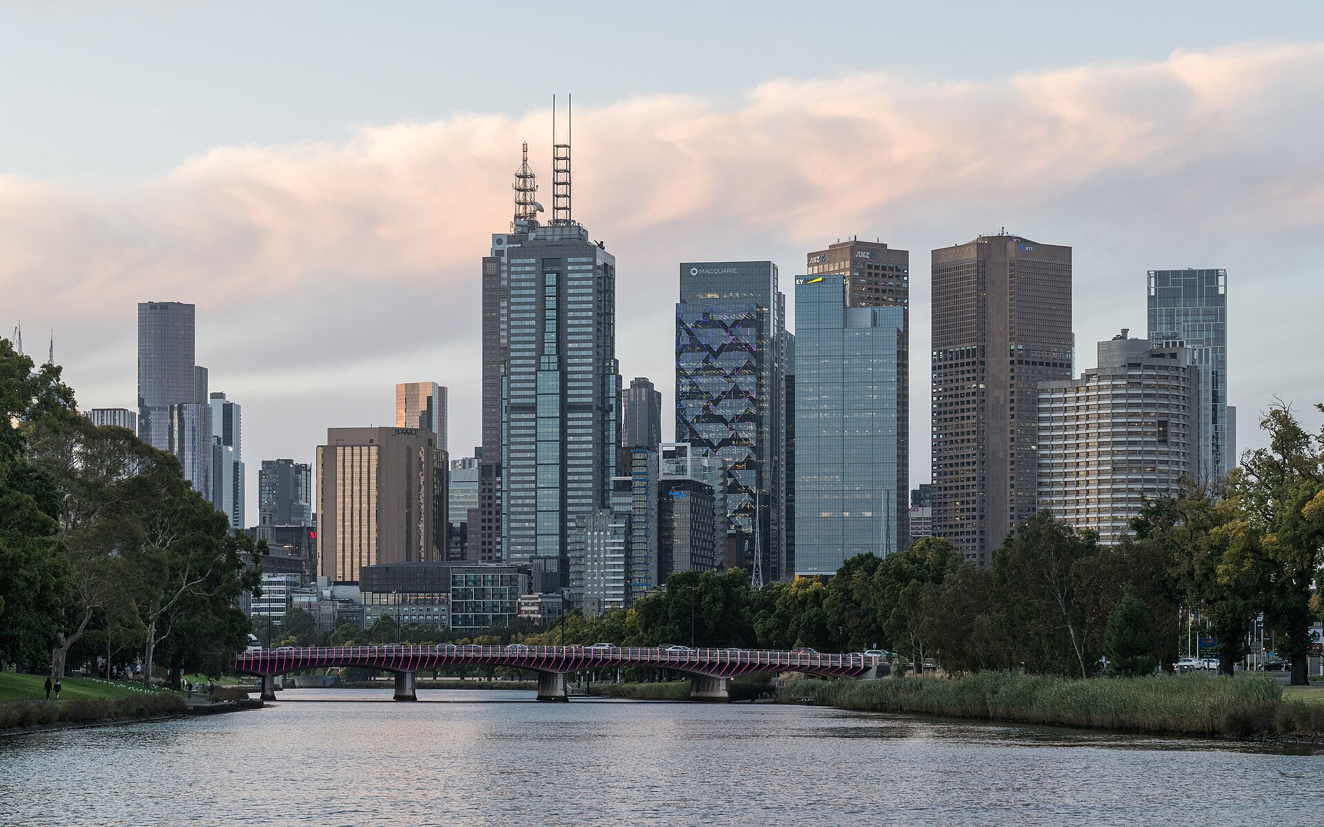 The Melbourne CBD skyline, where Junior MasterChef Australia filming will take place with Meghan and Poh Ling Yeow in 2027