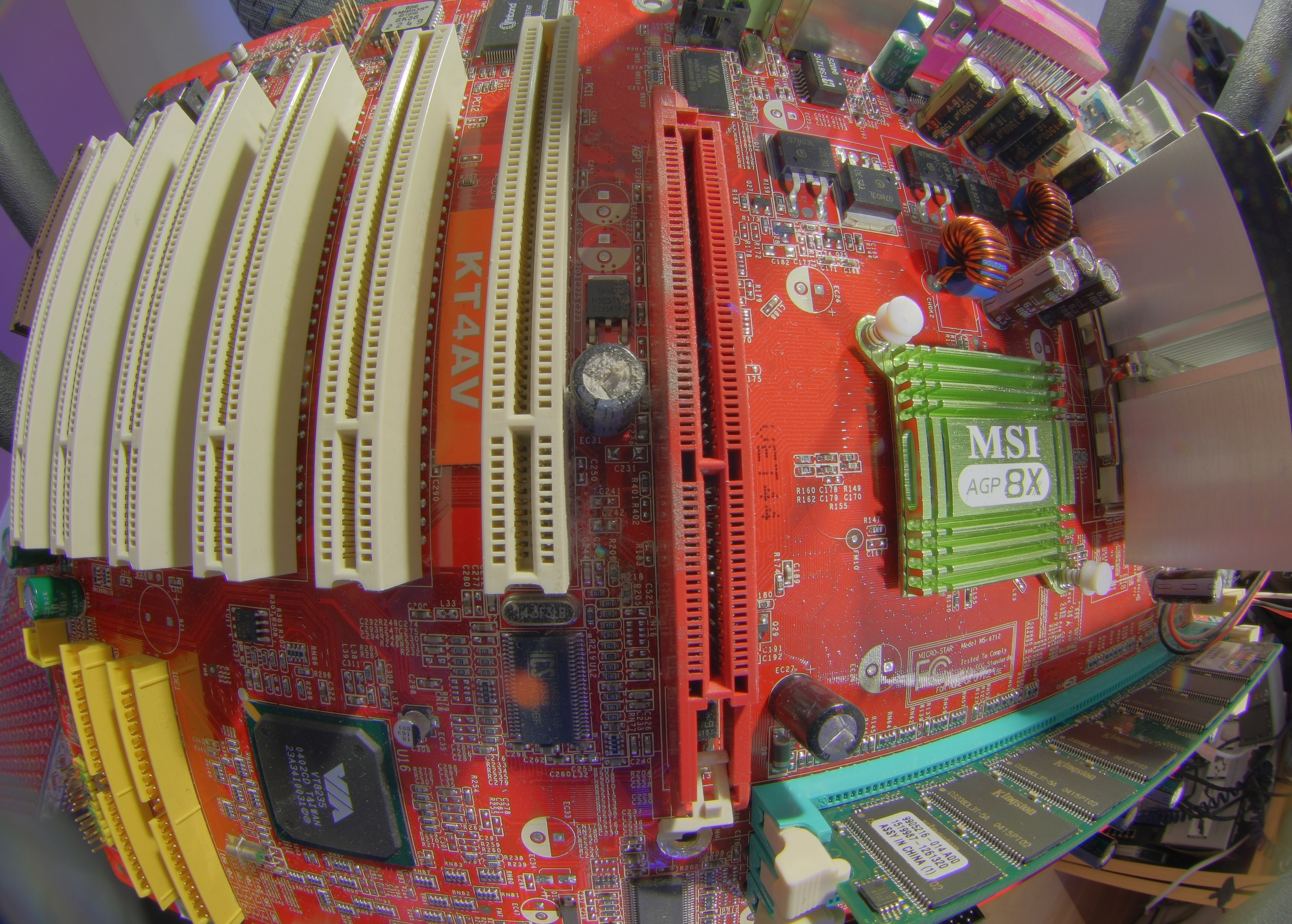 Printed circuit board in extreme close-up — file photograph