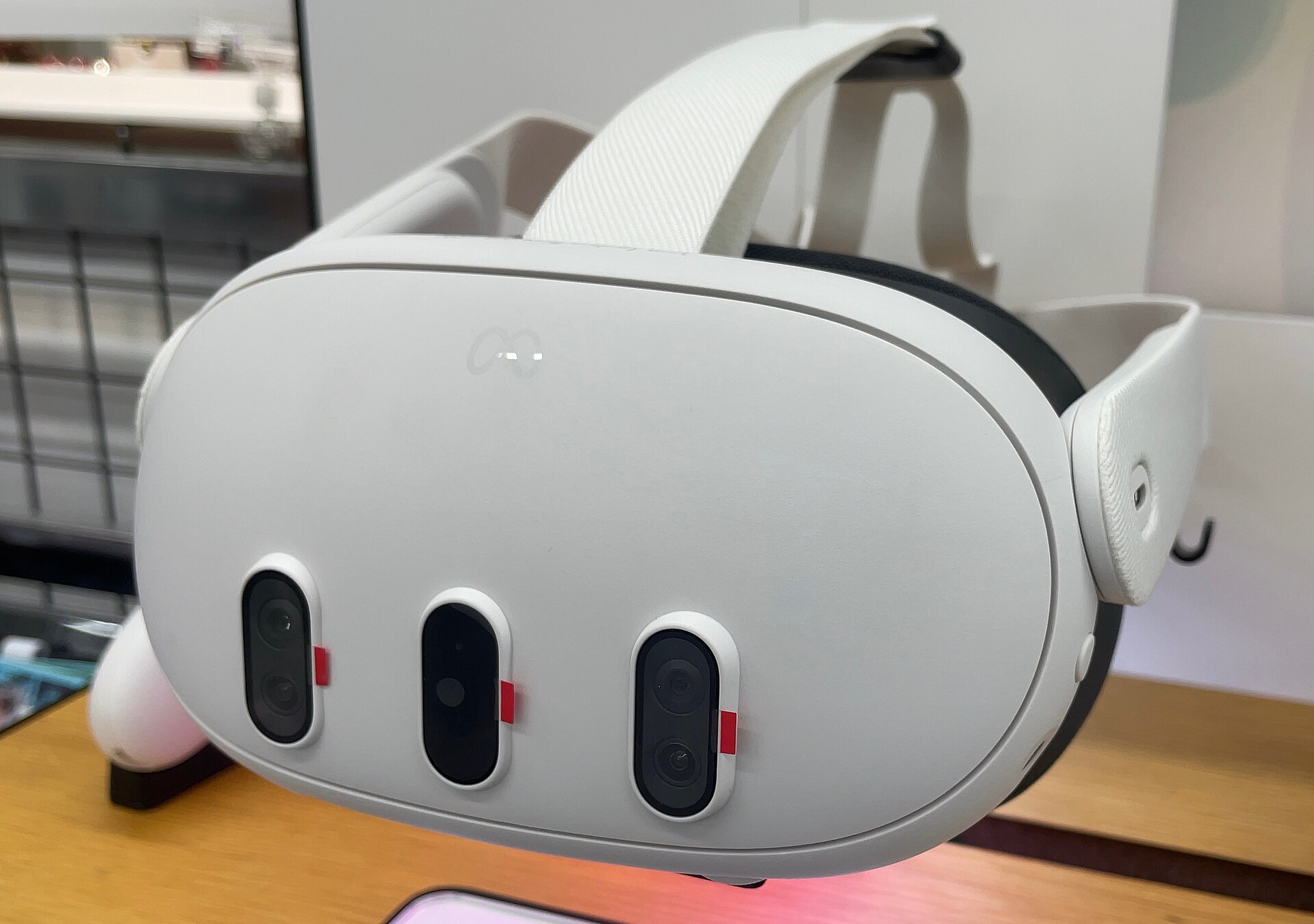 A Meta Quest 3 headset — Reality Labs, Meta's virtual reality division, lost $4.13 billion in the third quarter on $443 million of revenue