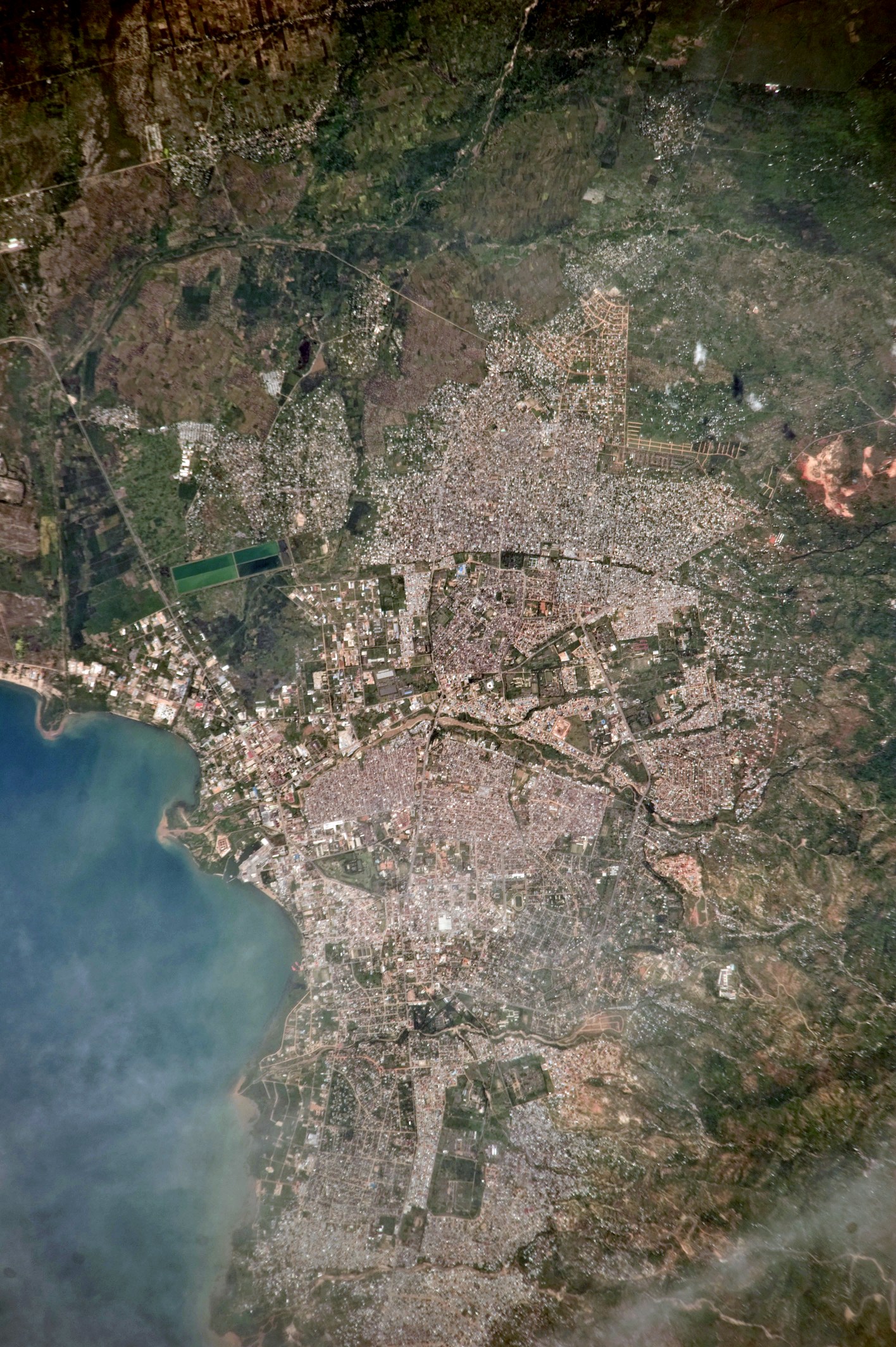 Bujumbura seen from the International Space Station