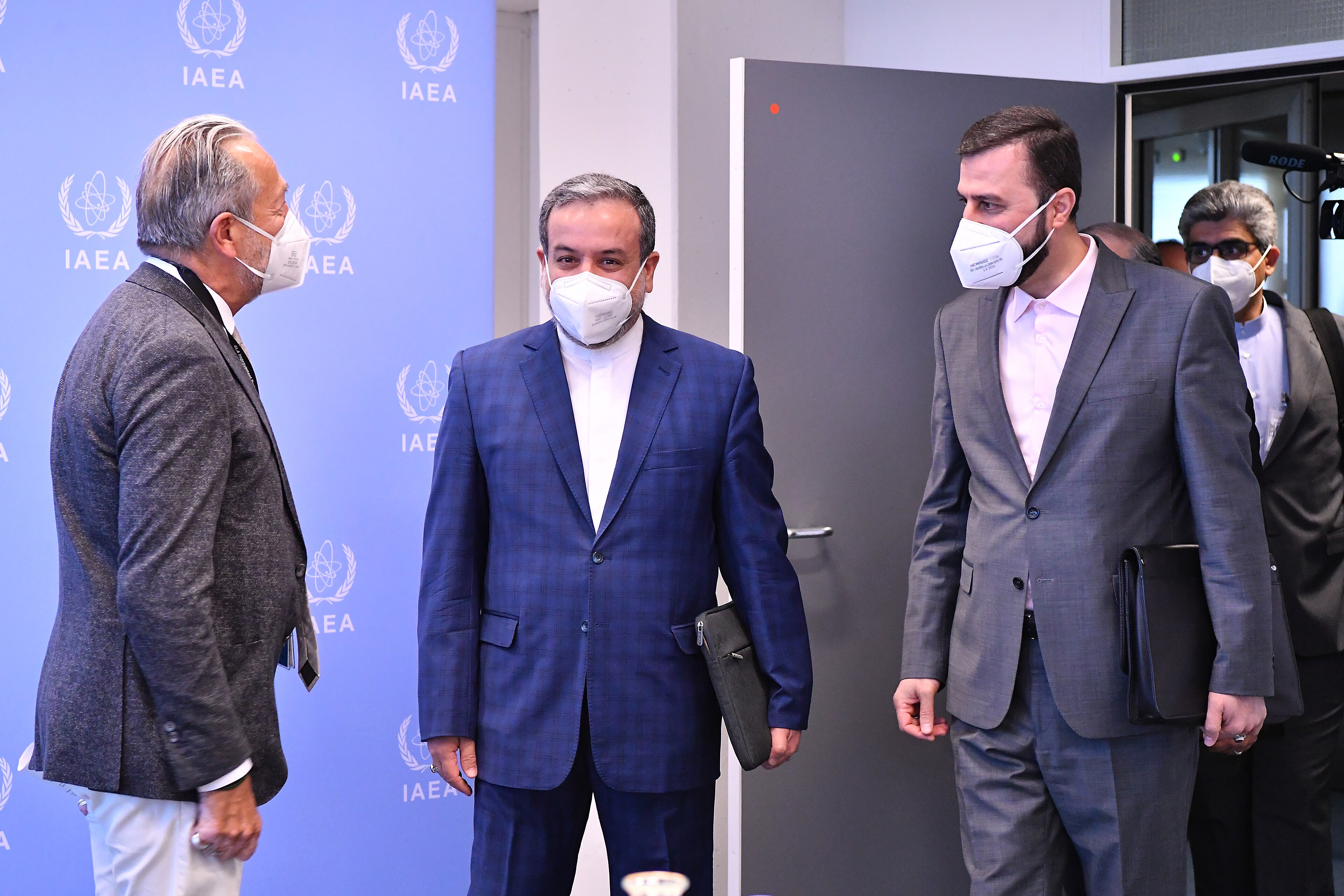 Abbas Araghchi, then Iran's deputy foreign minister and chief nuclear negotiator, arriving at the International Atomic Energy Agency headquarters in Vienna in 2021