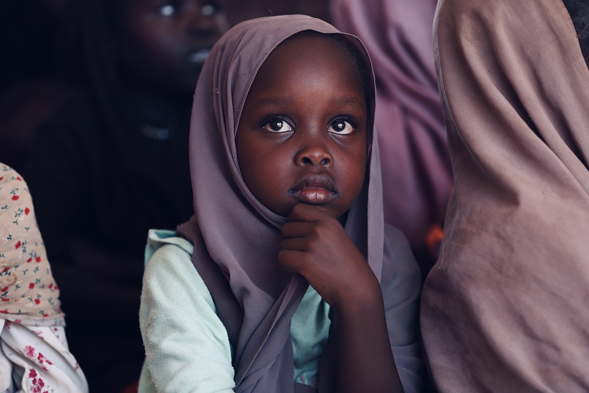 A displaced girl at the Dabba Naira camp near Tawila in North Darfur, which shelters thousands of people who fled El Fasher